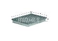 Filtr powietrza do Mercedesa, LX 1662, MAHLE w ofercie sklepu e-autoparts.pl 
