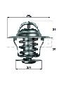 Termostat układu chłodzenia do Opla, TX 11 79D, MAHLE w ofercie sklepu e-autoparts.pl 