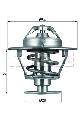 Termostat układu chłodzenia do Mitsubishi, TX 86 76D, MAHLE w ofercie sklepu e-autoparts.pl 