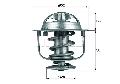 Termostat układu chłodzenia do Rovera, TX 119 82D, MAHLE w ofercie sklepu e-autoparts.pl 