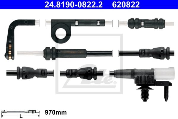 Czujnik zużycia klocków hamulcowych do Land Rovera, 24.8190-0822.2, ATE w ofercie sklepu e-autoparts.pl 