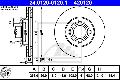 Tarcza hamulcowa do Audi, 24.0120-0120.1, ATE w ofercie sklepu e-autoparts.pl 