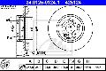 Tarcza hamulcowa do Toyoty, 24.0125-0124.1, ATE w ofercie sklepu e-autoparts.pl 