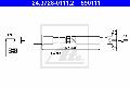 Cięgło, sterowanie sprzęgłem do VW, 24.3728-0111.2, ATE w ofercie sklepu e-autoparts.pl 