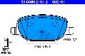 Klocki hamulcowe - komplet do Alfy, 13.0460-2707.2, ATE w ofercie sklepu e-autoparts.pl 