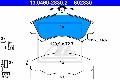 Klocki hamulcowe - komplet do Mitsubishi, 13.0460-2830.2, ATE w ofercie sklepu e-autoparts.pl 