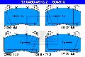 Klocki hamulcowe - komplet do Mitsubishi, 13.0460-4973.2, ATE w ofercie sklepu e-autoparts.pl 