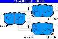 Klocki hamulcowe - komplet do Lexusa, 13.0460-5769.2, ATE w ofercie sklepu e-autoparts.pl 