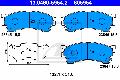 Klocki hamulcowe - komplet do Mazdy, 13.0460-5954.2, ATE w ofercie sklepu e-autoparts.pl 