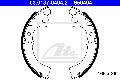 Zestaw szczęk hamulcowych do Daihatsu, 03.0137-0404.2, ATE w ofercie sklepu e-autoparts.pl 