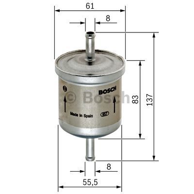 Filtr paliwa 0 450 905 287 BOSCH