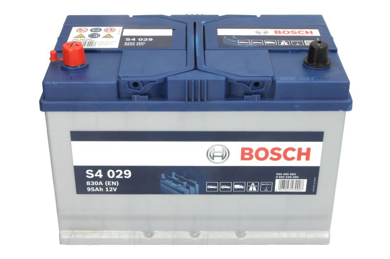 Akumulator, S4 95Ah 830A (L+) do Nissana, 0 092 S40 290, BOSCH w ofercie sklepu e-autoparts.pl 