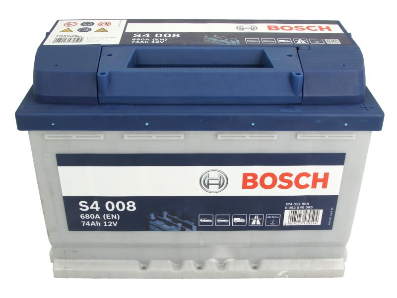 Akumulator, S4 74Ah 680A (L-) do BMW, 0 092 S40 080, BOSCH w ofercie sklepu e-autoparts.pl 