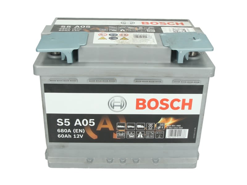 Akumulator, S5A 60Ah 680A (L-) do BMW, 0 092 S5A 050, BOSCH w ofercie sklepu e-autoparts.pl 