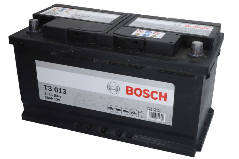 Akumulator, T3 88Ah 680A (L-) do Citroena, 0 092 T30 130, BOSCH w ofercie sklepu e-autoparts.pl 