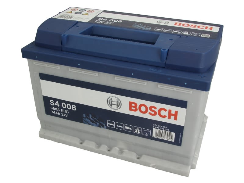 Akumulator, S4 74Ah 680A (L-) do BMW, 0 092 S40 080, BOSCH w ofercie sklepu e-autoparts.pl 
