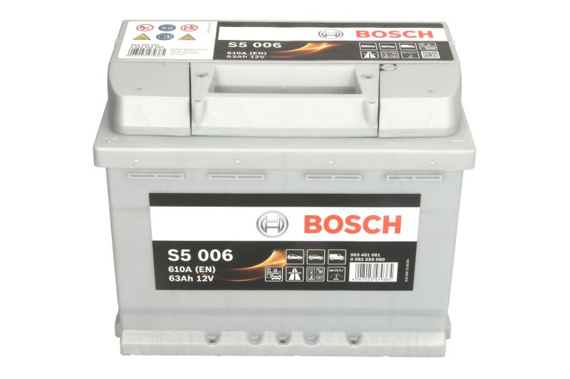 Akumulator, S5 63Ah 610A (L+) do Alfy, 0 092 S50 060, BOSCH w ofercie sklepu e-autoparts.pl 