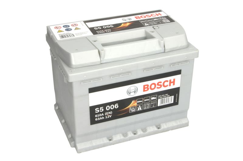 Akumulator, S5 63Ah 610A (L+) do Alfy, 0 092 S50 060, BOSCH w ofercie sklepu e-autoparts.pl 