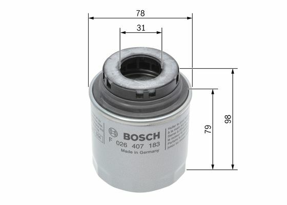 bosch F 026 407 183 Filtr oleju