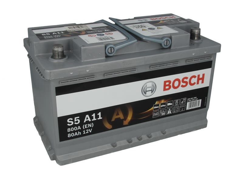 Akumulator, S5A 80Ah 800A (L-) do BMW, 0 092 S5A 110, BOSCH w ofercie sklepu e-autoparts.pl 