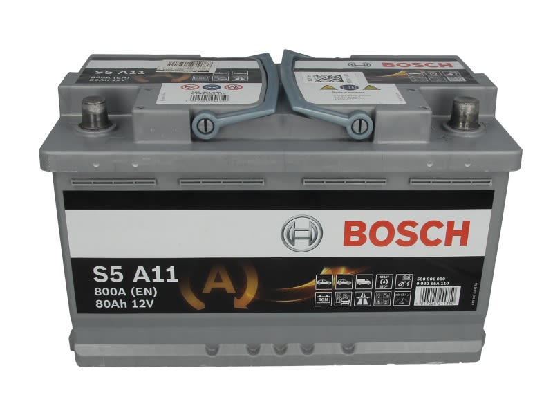 Akumulator, S5A 80Ah 800A (L-) do BMW, 0 092 S5A 110, BOSCH w ofercie sklepu e-autoparts.pl 