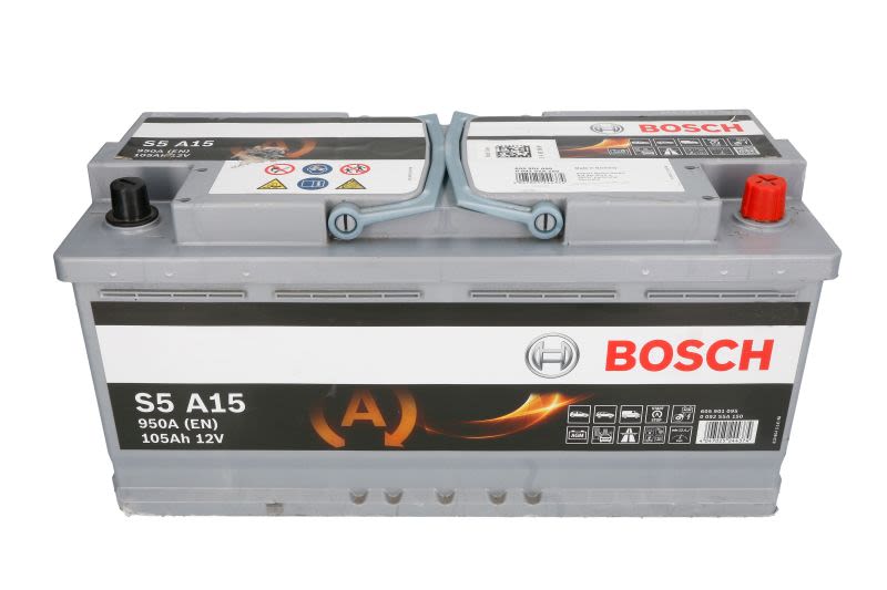 Akumulator, S5A 105Ah 950A (L-) do BMW, 0 092 S5A 150, BOSCH w ofercie sklepu e-autoparts.pl 