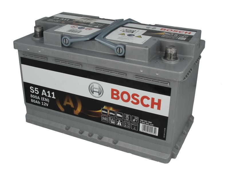 Akumulator, S5A 80Ah 800A (L-) do BMW, 0 092 S5A 110, BOSCH w ofercie sklepu e-autoparts.pl 