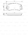 Klocki hamulcowe - komplet do Lanci, 0 986 461 770, BOSCH w ofercie sklepu e-autoparts.pl 