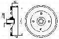 Bęben hamulcowy do VW, 0 986 477 030, BOSCH w ofercie sklepu e-autoparts.pl 