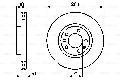 Tarcza hamulcowa do Citroena, 0 986 478 125, BOSCH w ofercie sklepu e-autoparts.pl 