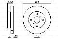 Tarcza hamulcowa do Toyoty, 0 986 478 385, BOSCH w ofercie sklepu e-autoparts.pl 