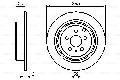 Tarcza hamulcowa do Peugeota, 0 986 478 435, BOSCH w ofercie sklepu e-autoparts.pl 