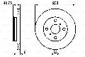 Tarcza hamulcowa do Toyoty, 0 986 478 438, BOSCH w ofercie sklepu e-autoparts.pl 