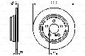 Tarcza hamulcowa do Mercedesa, 0 986 478 472, BOSCH w ofercie sklepu e-autoparts.pl 