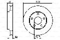 Tarcza hamulcowa do Opla, 0 986 478 486, BOSCH w ofercie sklepu e-autoparts.pl 