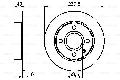 Tarcza hamulcowa do Forda, 0 986 478 501, BOSCH w ofercie sklepu e-autoparts.pl 