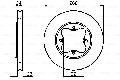 Tarcza hamulcowa do Rovera, 0 986 478 568, BOSCH w ofercie sklepu e-autoparts.pl 