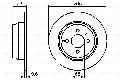 Tarcza hamulcowa do Volvo, 0 986 478 640, BOSCH w ofercie sklepu e-autoparts.pl 