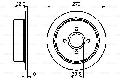 Tarcza hamulcowa do Forda, 0 986 478 672, BOSCH w ofercie sklepu e-autoparts.pl 
