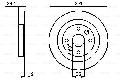 Tarcza hamulcowa do Mazdy, 0 986 478 701, BOSCH w ofercie sklepu e-autoparts.pl 