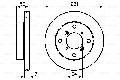 Tarcza hamulcowa do Suzuki, 0 986 478 721, BOSCH w ofercie sklepu e-autoparts.pl 