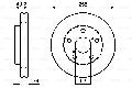 Tarcza hamulcowa do Toyoty, 0 986 478 726, BOSCH w ofercie sklepu e-autoparts.pl 