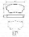 Klocki hamulcowe - komplet, 0 986 494 711, BOSCH w ofercie sklepu e-autoparts.pl 