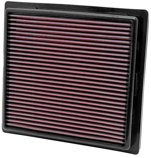 Sportowy filtr powietrza - Płaski (dł.: 244mm, szer.: 225mm, wys.:32mm)  do Jeepa, 33-2457, K&N w ofercie sklepu e-autoparts.pl 