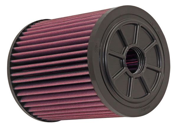Sportowy filtr powietrza - Okrągły (dł.: 186mm, szer.: 100mm, wys.:156mm)  do Audi, E-0664, K&N w ofercie sklepu e-autoparts.pl 