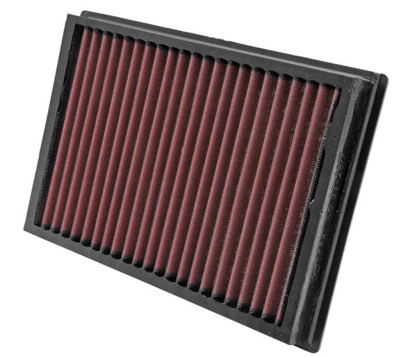 Sportowy filtr powietrza - Płaski (dł.: 281mm, szer.: 190mm, wys.:30mm)  do Forda, 33-2877, K&N w ofercie sklepu e-autoparts.pl 