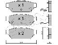 Klocki hamulcowe - komplet do Mitsubishi, 822-396-0, METELLI CIFAM w ofercie sklepu e-autoparts.pl 