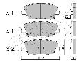 Klocki hamulcowe - komplet do Kia, 822-901-0, METELLI CIFAM w ofercie sklepu e-autoparts.pl 