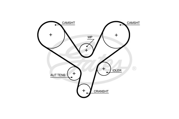 Pasek rozrządu  do Mitsubishi, 5700XS, GATES w ofercie sklepu e-autoparts.pl 
