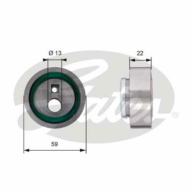 Rolka napinająca paska rozrządu, PowerGrip® T41129 GATES